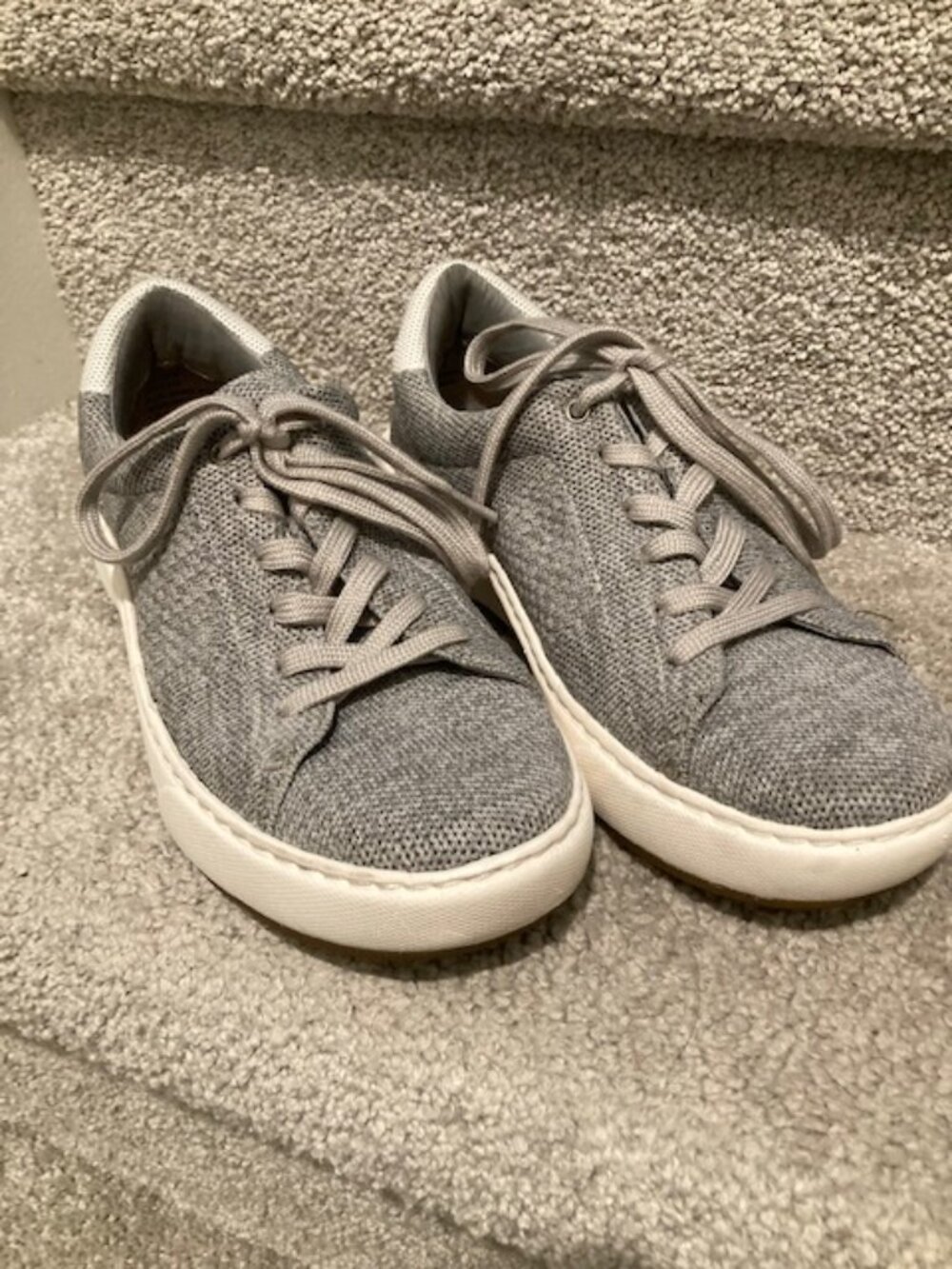 Sofft Tennis Shoe in Grey Fabric